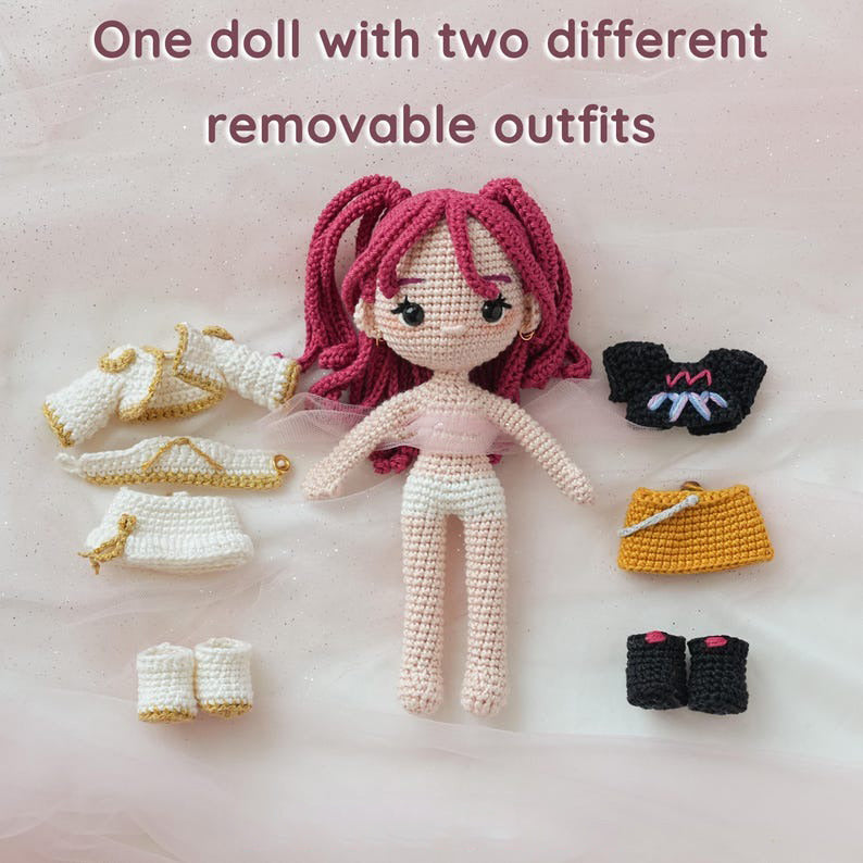 Mira Kpop Girls Amigurumi Crochet Doll Pattern