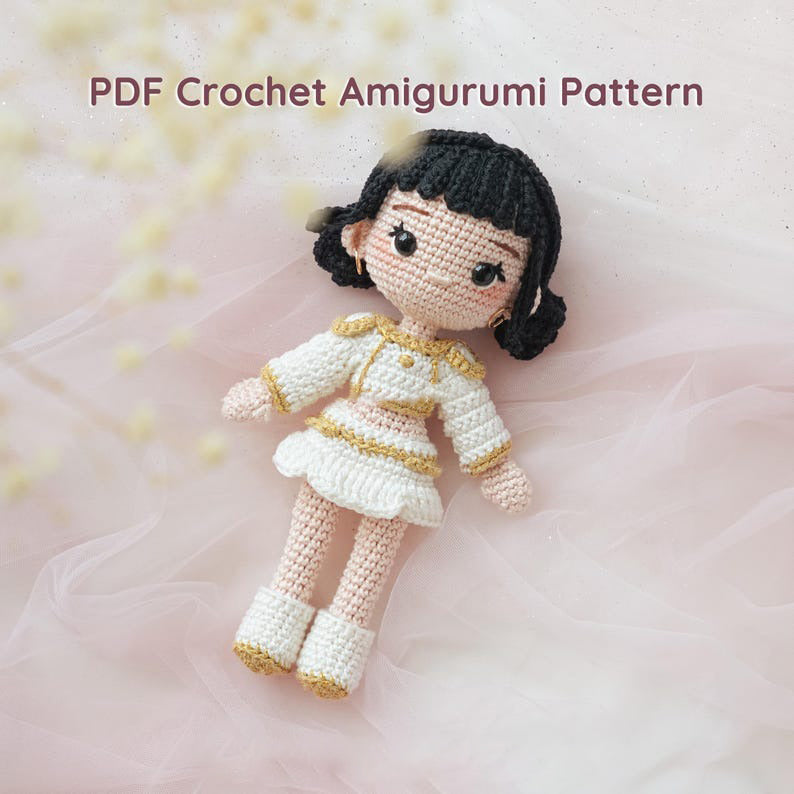 Kpop Girls Amigurumi Crochet Doll Pattern Bundle 3 in 1